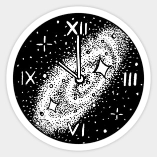 Time and space Sticker